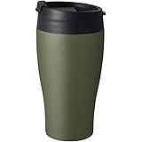 【Amazon.co.jp 限定】ドウシシャ タンブラー ふた付き コンビニマグ ダイレクトタイプ 真空断熱 直接ドリップ 0.36L グリーン