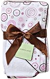Caden Lane Classic Collection Circle Dot Hooded Towel Set, Pink, Infant by Caden Lane