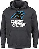 NFL Carolina PanthersメンズOur Team長袖画面印刷フード付きフリースプルオーバー、スモール、チャコールヘザー