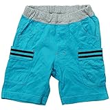 《春夏対応》 nico hrat(ニコフラート) 製品洗い加工済み 42/2天竺ボーダーハーフパンツ 110cm /BL NO.B-271002