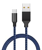 ZOMTOP USB Type C ケーブル3m USB-A to USB-C 高耐久編組急速充電 ケーブル タイプC ケーブル 高速データ転送 Xperia XZ3 XZ2 XZs、Galaxy S10 S10+ S9 S8 Note 10 9 8 A21 A30 A32 A41 A51、Switch PS5 Xbox Series、LGその他Android USB-C機器対応(ブルー)