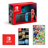 Nintendo Switch 本体 (ニンテンドースイッチ) Joy-Con(L) ネオンブルー/(R) ネオンレッド+【任天堂ライセンス商品】Nintendo Switch専用液晶保護フィルム 多機能+マリオパーティ スーパースターズ -Switch (【Amazon.co.jp限定】Nintendo Switch ロゴデザイン マイクロファイバークロス 同梱)
