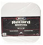33 RPM Round Corner Paper Record Sleeves