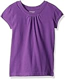 French Toast Little Girls' Short Sleeve Crew Neck T-Shirt Royal Lilac 5 [並行輸入品]