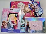 Frozen Deluxe Gift Set (4): Tote Bag, Water Bottle, Frame, Sparkling Scratch Craft [並行輸入品]