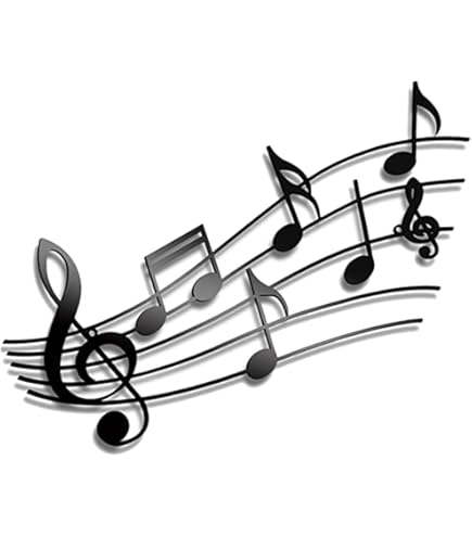 Amazon.co.jp: Zhengmy 音符 壁アート テーマ 音符 装飾 ヴィンテージ