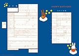 記念に残せるデザイン出生届 miffy きらきらぼし