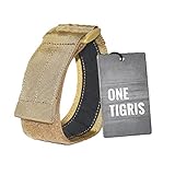 OneTigris　アームバンド　固定用バンド　タクティカルギア　ループ式　スプリング　スポーツ用など (ブラウン)