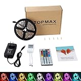 Led StripTOPMAX 5050 16.4ft/5m RGB Led Strips Lighting KitLed Strip Lights+12V 3A Charger Power Supp