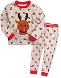 Vaenait Baby 子供 キッズ パジャマ ルームウェア クリスマス 12か月-9歳 綿100％ 上下セット Cookie Rudolph XL