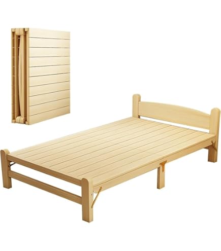 折りたたみ すのこベッド シングル スチールフレーム 112952-5-002 Amazon｜シングルベッド 工具不要 省スペース 折りたたみベッド 通気性