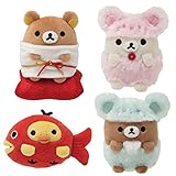 サンエックス リラックマ お正月ぬいぐるみ 4種セット