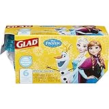 Glad Food Storage Containers - Disney Frozen Mini Round Containers - 4 Ounce - 6 Count - 8 Pack [並行輸
