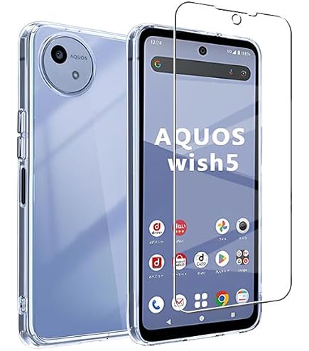 Amazon | 【2+2 セット】適用 AQUOS Wish5 SH-52F ガラスフィルム（2枚