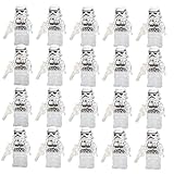 20個/ロットStarホワイトクローントルーパーStormtrooper覚醒First Order Bountyハンターミニフィギュア建物ブロックStarwar Soliderアクションミニフィギュア