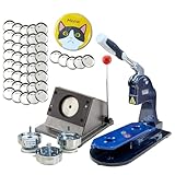 ユーロポート 缶バッジマシン56mm バッジオ プレミアム 丸型セット 耐久性のある金属製 オリジナル缶バッジ作成マシーン