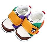 ダブルＢ(mikihouse) ベルトにお顔刺繍つきファーストベビーシューズ(61-9302-971) (13cm, マルチ)