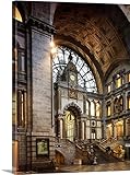 Giuseppe Dall 'archeプレミアムシックラップキャンバス壁アート印刷題名ベルギー、Flanders、Antwerp、ベネルクス、Train Station 18" x 24" 2436