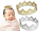 ベビークラウン ゴールド＆シルバー2pcセット 軽量 ニューボーンフォト スタジオ写真 ママカメラ