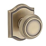 Baldwin HDTRATAR049 Reserve Half Dummy Traditional with Traditional Arch Rose in Matte Brass & Black