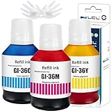 LCL Canon用 キャノン用 GI36 GI-36 GI-36C GI-36M GI-36Y (3パック シアン マゼンタ イエロー 顔料 135ML) 互換インクボトル 対応機種：MAXIFY GX7030 GX6030 GX5030 GX4030 GX6530 GX5530