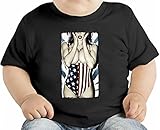 American Flag Swimsuit Babe オーガニックベビーTシャツ 12 - 18 Months