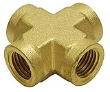 Hot Max 28103 1/4-Inch Female NPT Brass Cross, 150 PSI by Hot Max