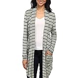 HyBrid & Company レディーズ レディース着物カジュアルオープンフロントドレープロングカーディガンポケット付き Mサイズ マルチカラー