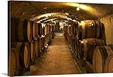 Per・カールソンプレミアムシックラップキャンバス壁アート印刷題名Wooden Barrels with Agingワインin the CellarのGuigal Ampuisで、Cote Rotie