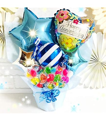 お菓子ブーケ バルーンブーケ 卓上 誕生日 発表会 推し活 ギフト 開店 お祝い 推しバルーン ブーケ 卓上 ギフト 本人不在の誕生日会 アイドル