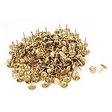 uxcell　サムタック　親指タック　アンティークのスタイル　室内装飾ネイル　菊の爪　家具のドア用　10mm x 15mm　300個