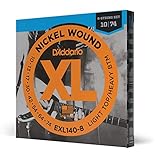 D'Addario ダダリオ エレキギター弦 ニッケル LightTop/HeavyBottom .010-.074 EXL140-8 【国内正規品】