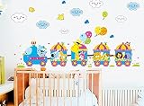 Cartoon Animals Party Kids Room Decor Removable Wall Sticker 20'' X 28''inches [並行輸入品]