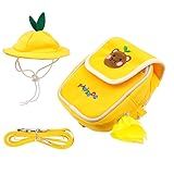 ＰａｒｉｓＤｏｇ 犬 ハーネス 犬用 リード 幼稚園 通気性 お出かけ 散歩 胴輪 メッシュ 小型犬 セール ParisDog パリスドッグ 【幼稚園リュックハーネス帽子セット】(イエロー、Mサイズ)