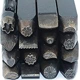 JINTONG 刻印セット　星、ハート、葉、を銅板、真鍮板、アルミ版、その他軟質の金属への打刻！　アクセサリーなどのオリジナルデザインに