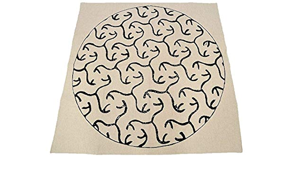 Amazon Co Jp 岡重 おしゃれ 風呂敷 北斎 漫画 ふろしき つなぎわらび 生成り 約１００ｃｍ 日本製 Furoshiki 109 ホーム キッチン