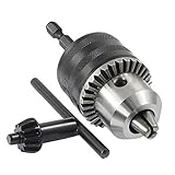 【AOBAX48】 1ピース13mmドリルチャック 六角シャンク キー付き 電動ドリル :充電式ドリルドライバー 電気ドリル インパクトドライバー 電動工具 アクセサリー ブラック アダプター