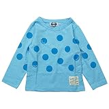 《春夏対応》 SUCRE(シュクル) 杢天竺水玉Pt長袖Tシャツ 90cm /ブルー NO.F-473175