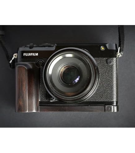 Amazon | FUJIFILM GFX50R 専用 カメラウッドグリップ 高級檀木材 木製