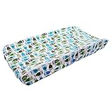 My Blankee Night Owl Minky Changing Pad Cover Midnight 16 x 32 [並行輸入品]