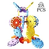 AKOi 積み木 EVA素材 カラフル 柔らかい 軽い ブロック 知育玩具 28ピース (雪の花びら)