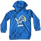 NFL公式ライセンスデトロイト・ライオンズ反射ゴールドアウトラインロゴYouth Hoodie XL