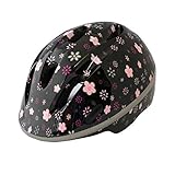 TETE　 小学生向けの自転車用ヘルメット　Amity（ アミティ）　 ブラックフラワー 【サイズ】54～57cm　重量 : 約300g　使用年齢目安　6歳以上