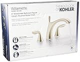Kohler R99901-4D-BN Williamette Widespread Bathroom Sink Faucet, Vibrant Brushed Nickel [並行輸入品]