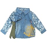 【秋冬物】 CHILD CHAMP(チャイルド チャンプ) タイプライター/ダンガリーネクタイ付きペイズリーシャツ 95cm/BL NO.C-86153204