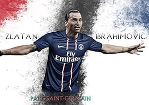 Amazon ズラタン イブラヒモビッチ 写真スウェーデン パリ サンジェルマン ミラン ジクレーキャンバスプリントアートワーク現代の壁の装飾ポスターと写真を印刷する写真キャンバス絵画壁の装飾 50x40cm ウォールステッカー オンライン通販