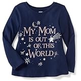 オールドネイビー OLD NAVY/ ロング&リーングラフィックティ マム トップス長袖Tシャツ 5歳【並行輸入】