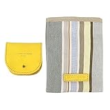 レ･トワール・デュ・ソレイユ　【A211】レザーコインケース(イエローxプチ　トリアノン　ブラン　グリ/PETIT TRIANON Blanc Gris)