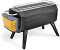 BioLite ファイヤーピット アウトドア スモークレス 薪ファイヤーピット焼き網付 ファンとバッテリーユニット 68.5 x 33.0 x 26.6 cm (27 x 13 x 10.5 インチ) ブラック/イエロー (FPB1001) 黒/黄色