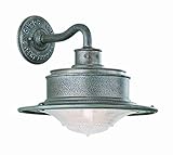 Troy Lighting South Street 10.25"H 1-Light Outdoor Wall Lantern - Old Galvanized Finish with Antique